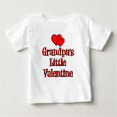 T-shirt Pour Bébé La petite Saint-Valentin de grand-père (Devant)