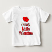T-shirt Pour Bébé La petite Saint-Valentin d'Oma (Devant)