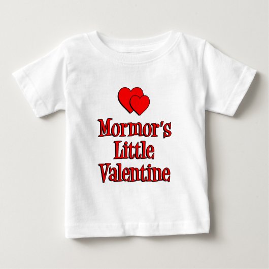 T-shirt Pour Bébé La petite Valentine de Mormor (Devant)