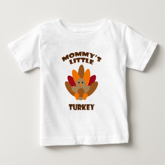 T-shirt Pour Bébé La peu de Turquie de la maman (Devant)