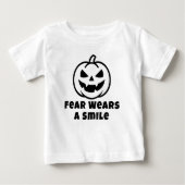 T-shirt Pour Bébé La peur porte un sourire (Devant)