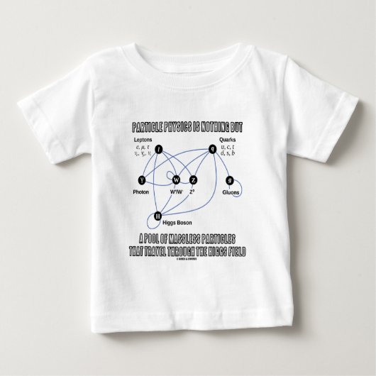 T-shirt Pour Bébé La physique de particules n'est rien mais une (Devant)