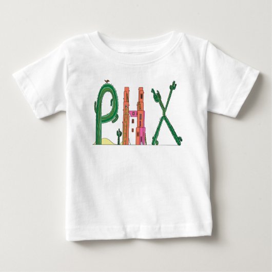 T-shirt Pour Bébé La pièce en t | PHOENIX, AZ (PHX) du bébé (Devant)