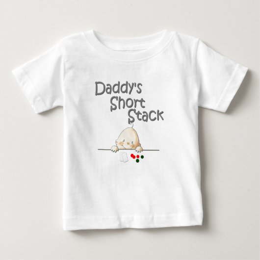T-shirt Pour Bébé La pile courte T du papa (Devant)