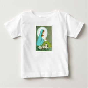 T-shirt Pour Bébé La plus belle Vintage Mid Century Madonna & Child