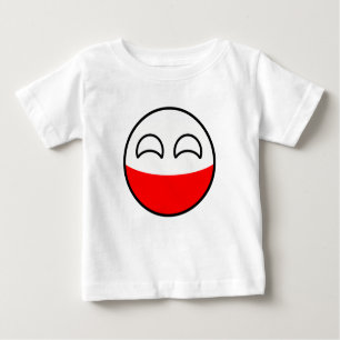 T-shirt Pour Bébé La Pologne Geeky tendante drôle Countryball