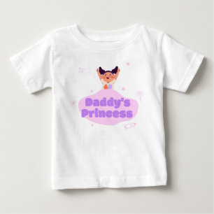 T-shirt Pour Bébé La Princesse de Papa est Heureuse