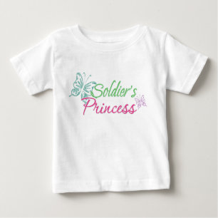 T-shirt Pour Bébé La princesse du soldat