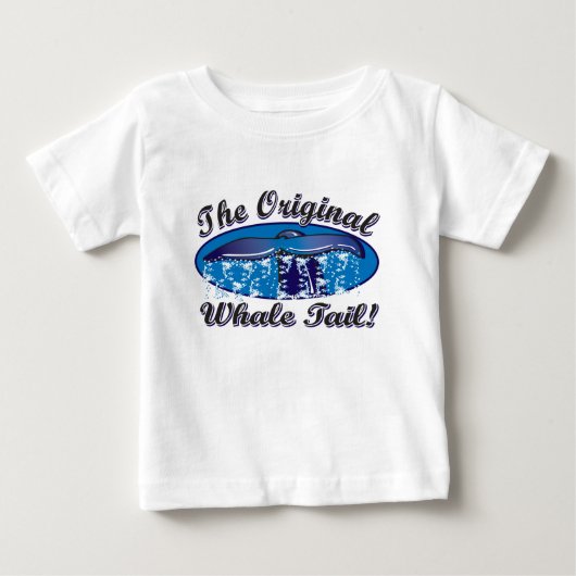 T-shirt Pour Bébé La Queue-Baleine-Originale (Devant)