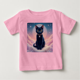 T-shirt Pour Bébé La Reine du Paradis des Chats Noirs