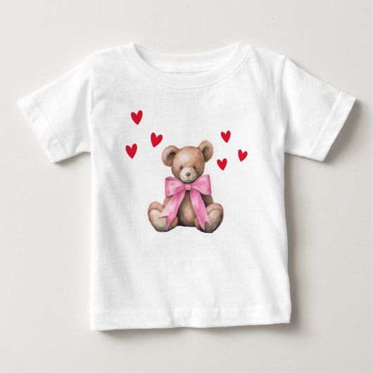 T-shirt Pour Bébé La Saint-Valentin  (Devant)