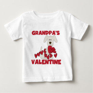 T-shirt Pour Bébé La Saint Valentin de Puppy Dog Grand-père