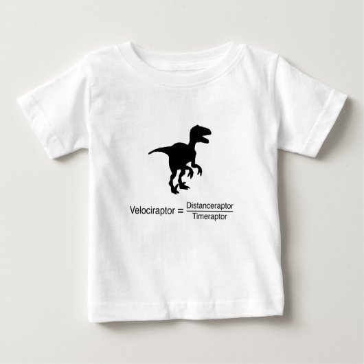 T-shirt Pour Bébé la science drôle de velociraptor (Devant)
