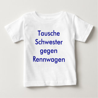 T-shirt Pour Bébé La soeur échange contre des voitures de