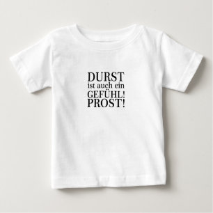T-shirt Pour Bébé La soif est aussi un sentiment ! Santé! Black