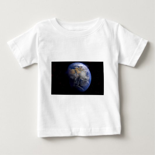 T-shirt Pour Bébé La Terre Bleue De L'Espace Inspiration (Devant)