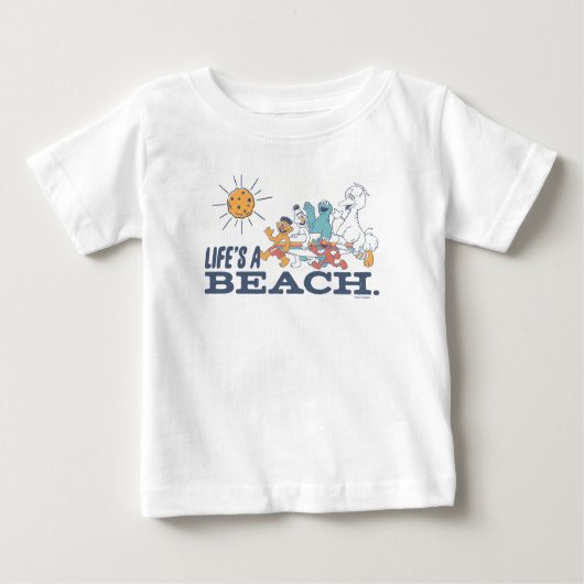 T-shirt Pour Bébé La vie est une plage (Devant)