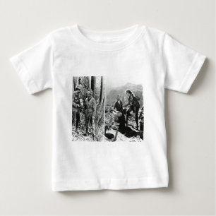 T-shirt Pour Bébé La vie et périodes de plaque en verre vintage de