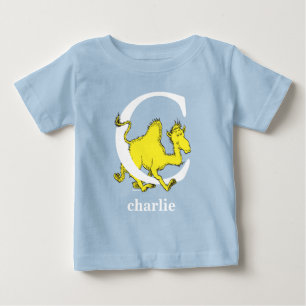 T-shirt Pour Bébé L'ABC de Dr Seuss : Lettre C - Blanc Ajoutez vot