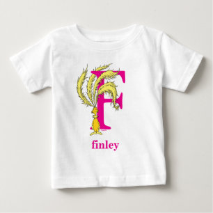 T-shirt Pour Bébé L'ABC de Dr. Seuss : Lettre F - Rose Ajoutez vot