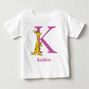 T-shirt Pour Bébé L'ABC de Dr Seuss : Lettre K - Violet   Ajoutez vo