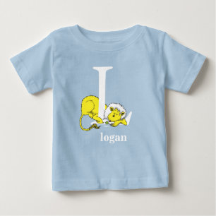 T-shirt Pour Bébé L'ABC de Dr Seuss : Lettre L - Blanc   Ajoutez vot