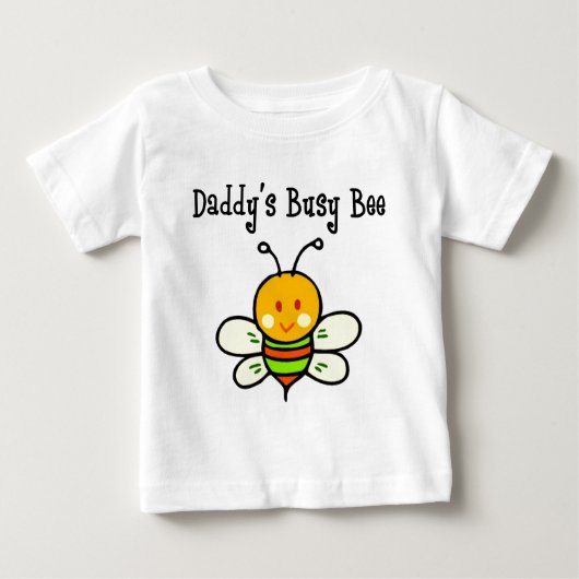 T-shirt Pour Bébé L'abeille occupée de papa (Devant)