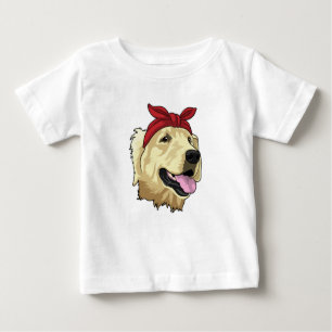 T-shirt Pour Bébé Labrador avec Bandana
