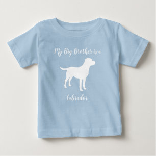 T-shirt Pour Bébé Labrador Chien Baby shower Blue Boy Lab
