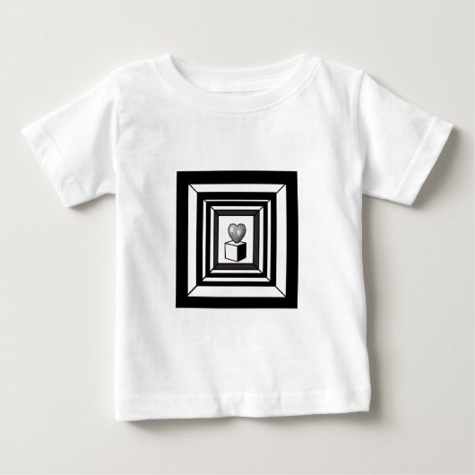 T-shirt Pour Bébé labyrinthe cardiaque (Devant)