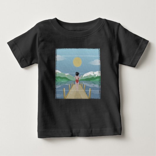 T-shirt Pour Bébé Lac Rotoiti Nouvelle-Zélande (Devant)
