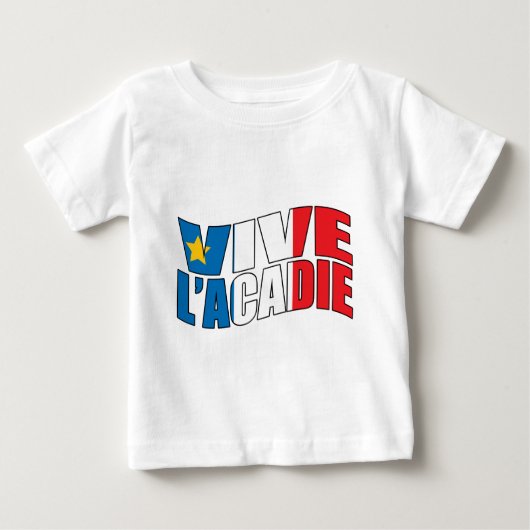 T-shirt Pour Bébé L'acadie de Vive (Devant)