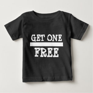 T-shirt Pour Bébé L'achat un du jumeau 2 obtiennent un libre
