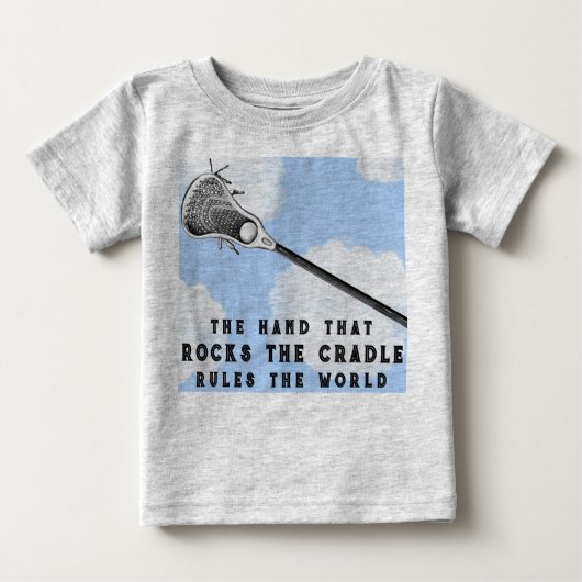 T-shirt Pour Bébé Lacrosse Vêtements pour bébés (Devant)
