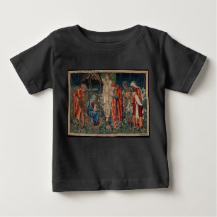 T-shirt Pour Bébé L'Adoration des Mages (par Edward Burne-Jones)