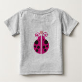 T-shirt Pour Bébé Lady Bug Porte-bébé personnalisée (Dos)