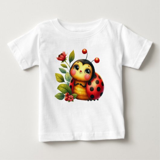 T-shirt Pour Bébé Ladybug (Devant)