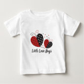 T-shirt Pour Bébé Ladybug Heart mignon (Devant)