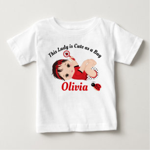 T-shirt Pour Bébé Ladybug mignonne petite fille T-shirt bébé