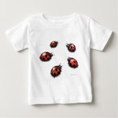 T-shirt Pour Bébé Ladybugs (Devant)