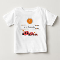 Ladybugs ajouter nom noir et orange