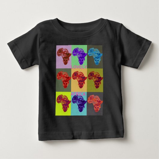 T-SHIRT POUR BÉBÉ L'AFRIQUE AMOUREUSE (Devant)