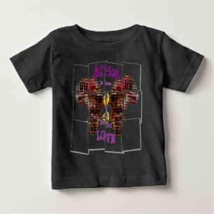 T-shirt Pour Bébé L'Afrique c'est là que j'ai trouvé l'amour