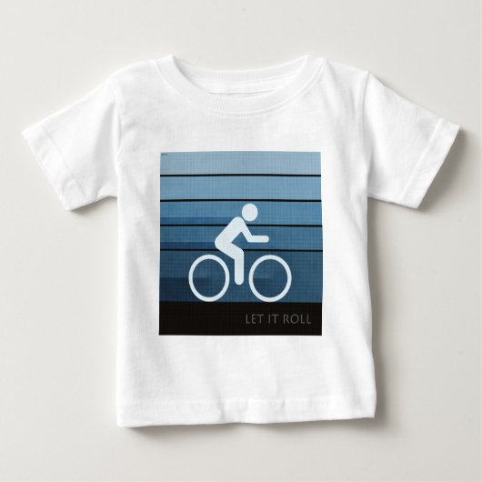 T-shirt Pour Bébé Laissez-le rouler (Devant)
