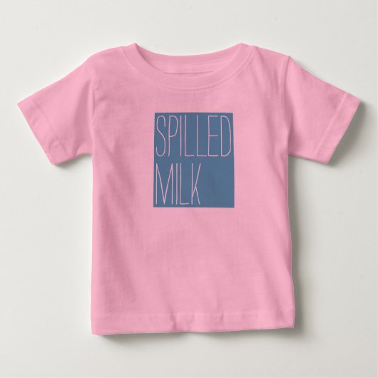 T-shirt Pour Bébé Lait déversé pour bébés (Devant)