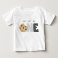 Lait et biscuits Premier anniversaire T-shirt bébé