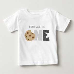 T-shirt Pour Bébé Lait et biscuits Premier anniversaire T-shirt bébé