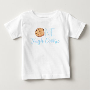 T-shirt Pour Bébé Lait et biscuits Un gâteau dur 1er anniversaire
