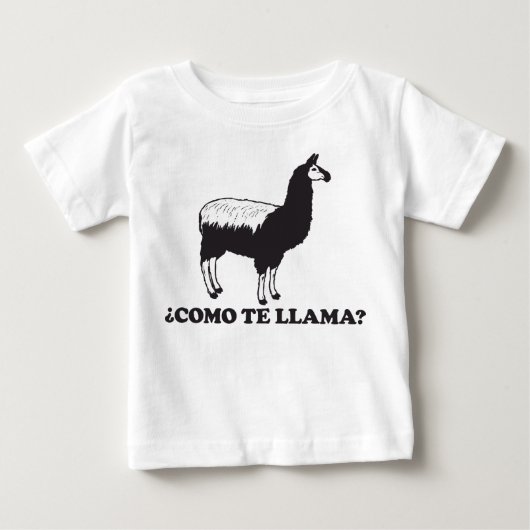 T-shirt Pour Bébé Lama de Como Te (Devant)