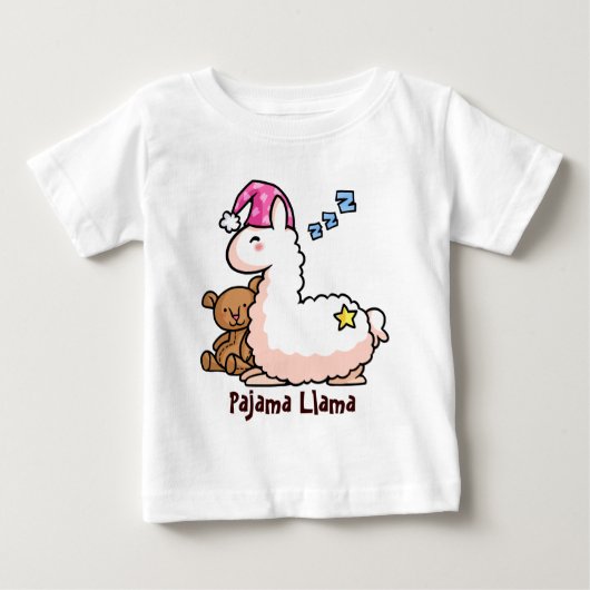 T-shirt Pour Bébé Lama de pyjama (Devant)
